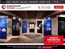 Tablet Screenshot of eurocolortorino.it
